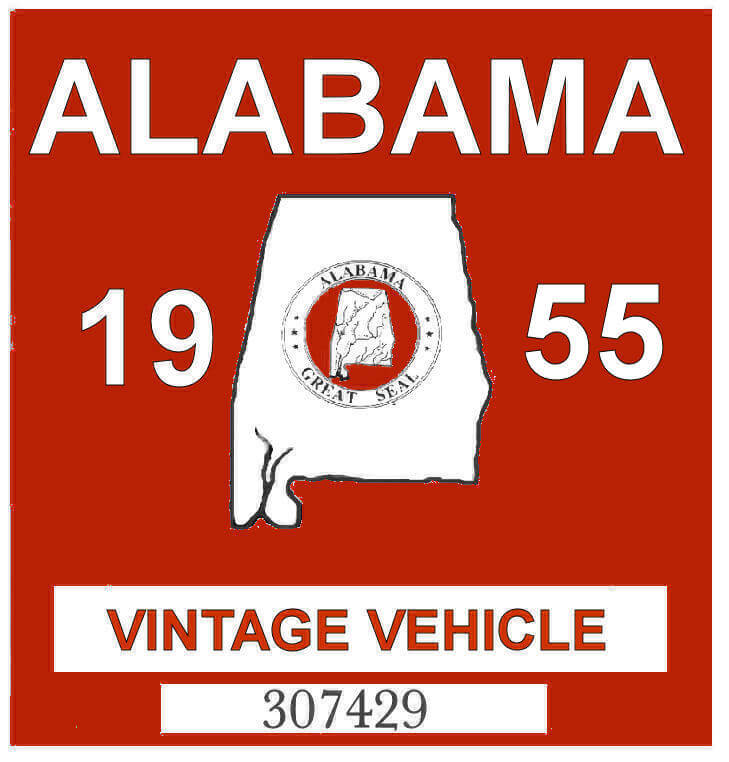 1955 Alabama Classic Windshield Sticker